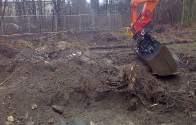 Maschinelle Aushubarbeiten